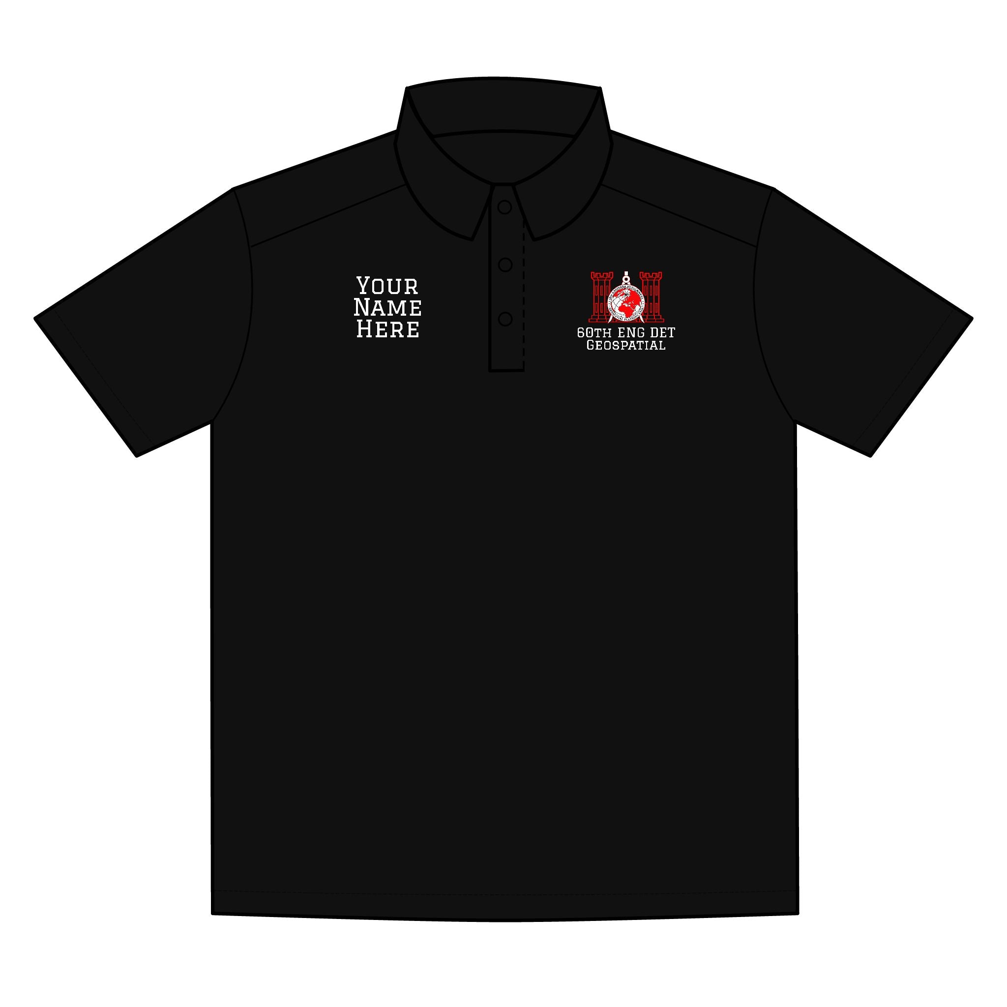 USAREUR-AF 60th ENG DET Lightweight Snag-Proof Polo
