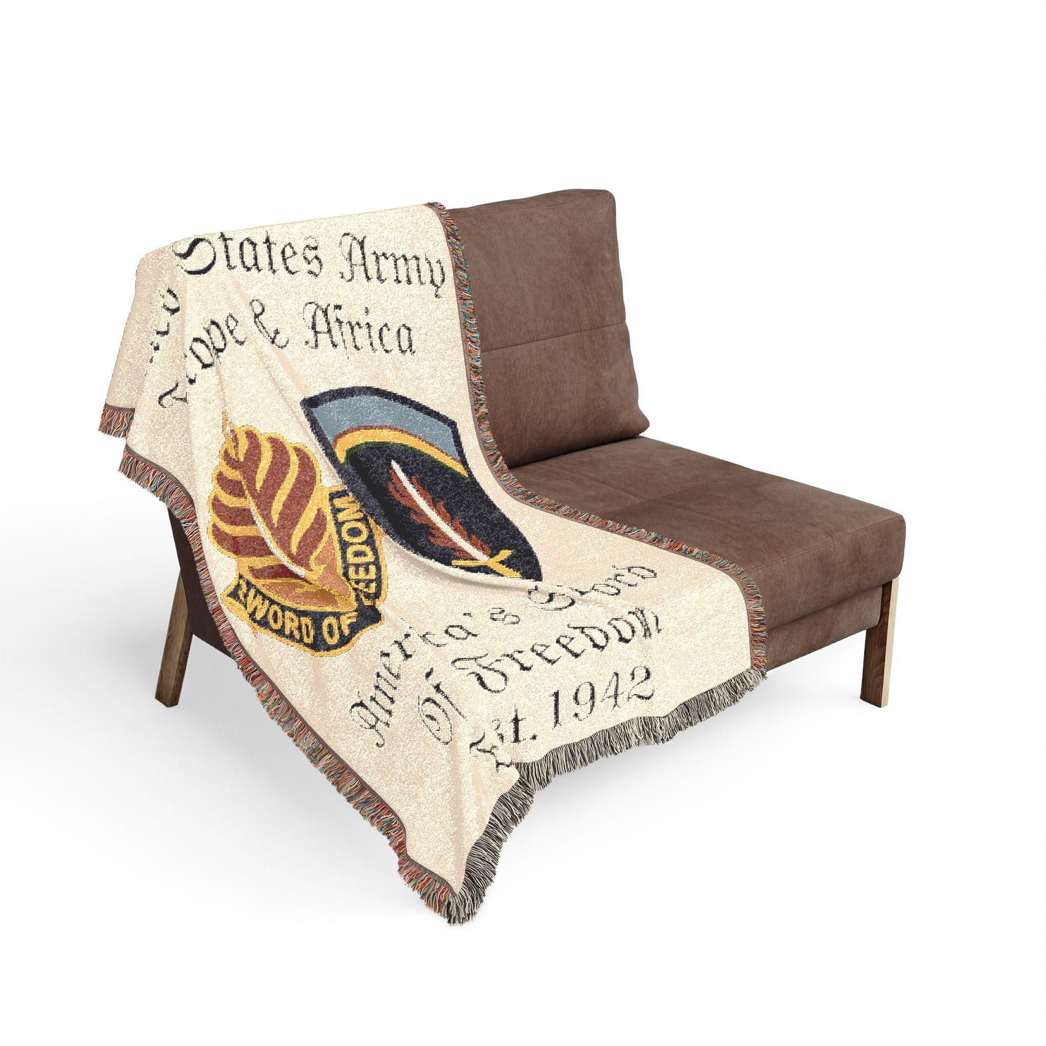 Woven Blanket — United States Army Europe & Africa WWII Commemorative Throw