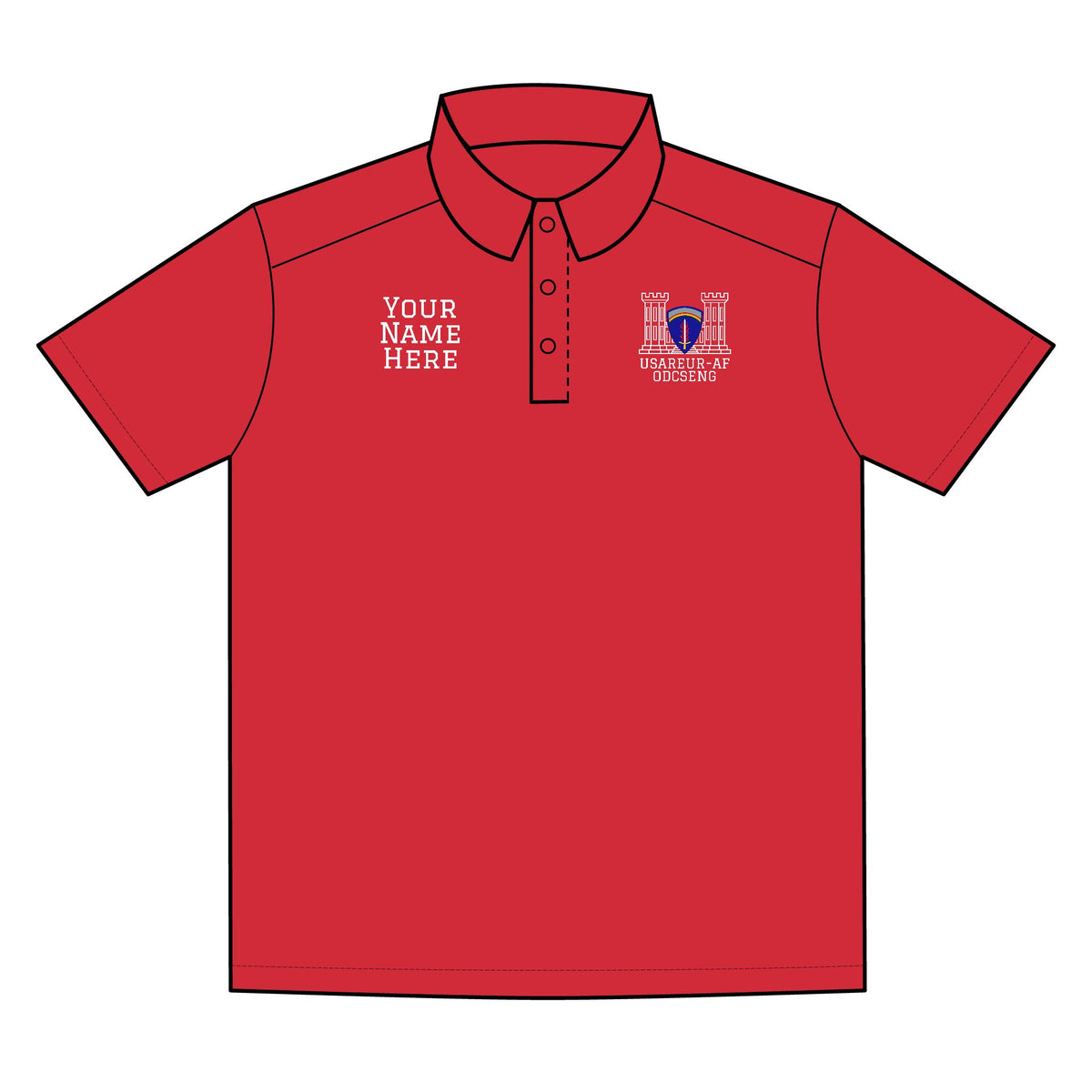 USAREUR-AF ODCSENG Lightweight Snag-Proof Polo