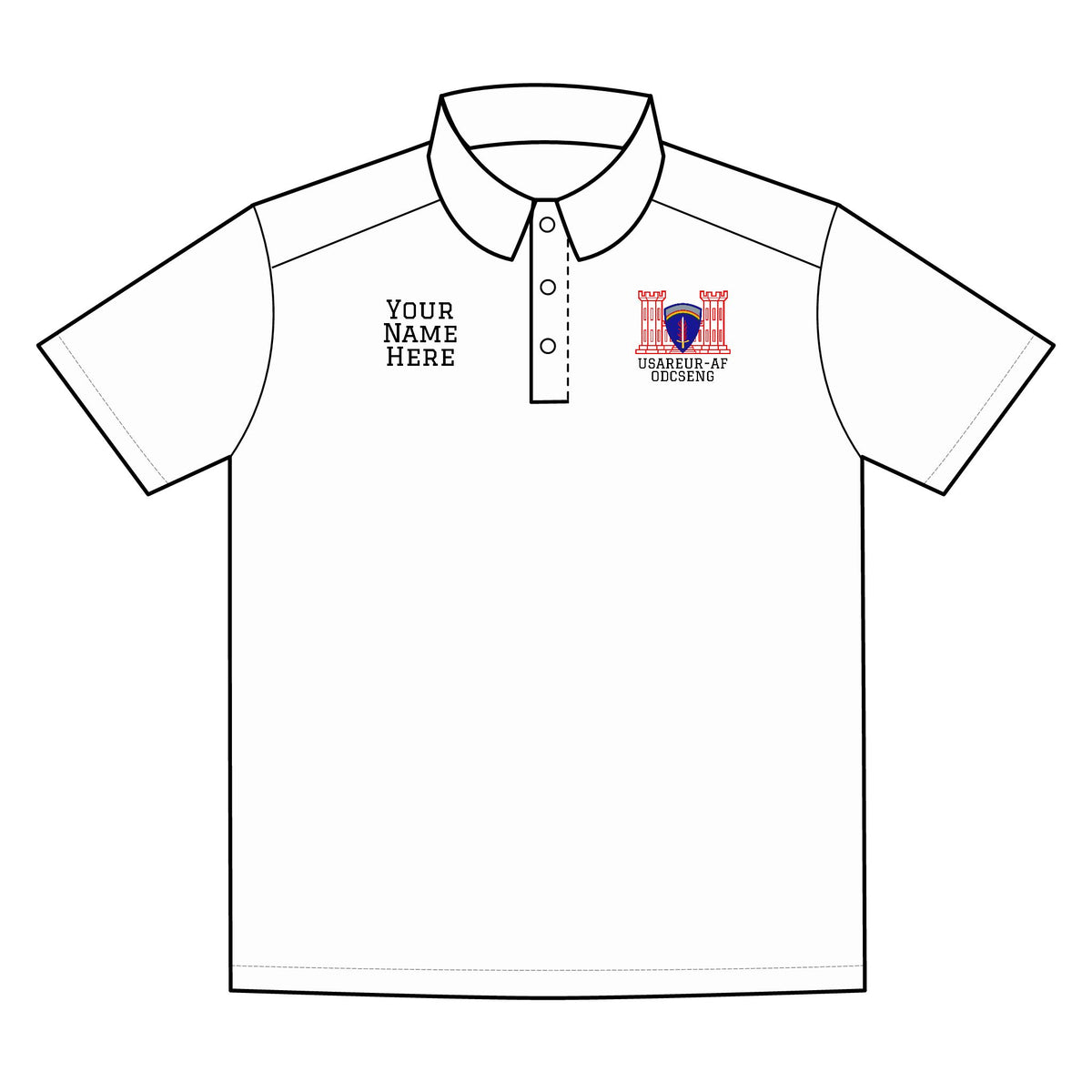 USAREUR-AF ODCSENG Lightweight Snag-Proof Polo