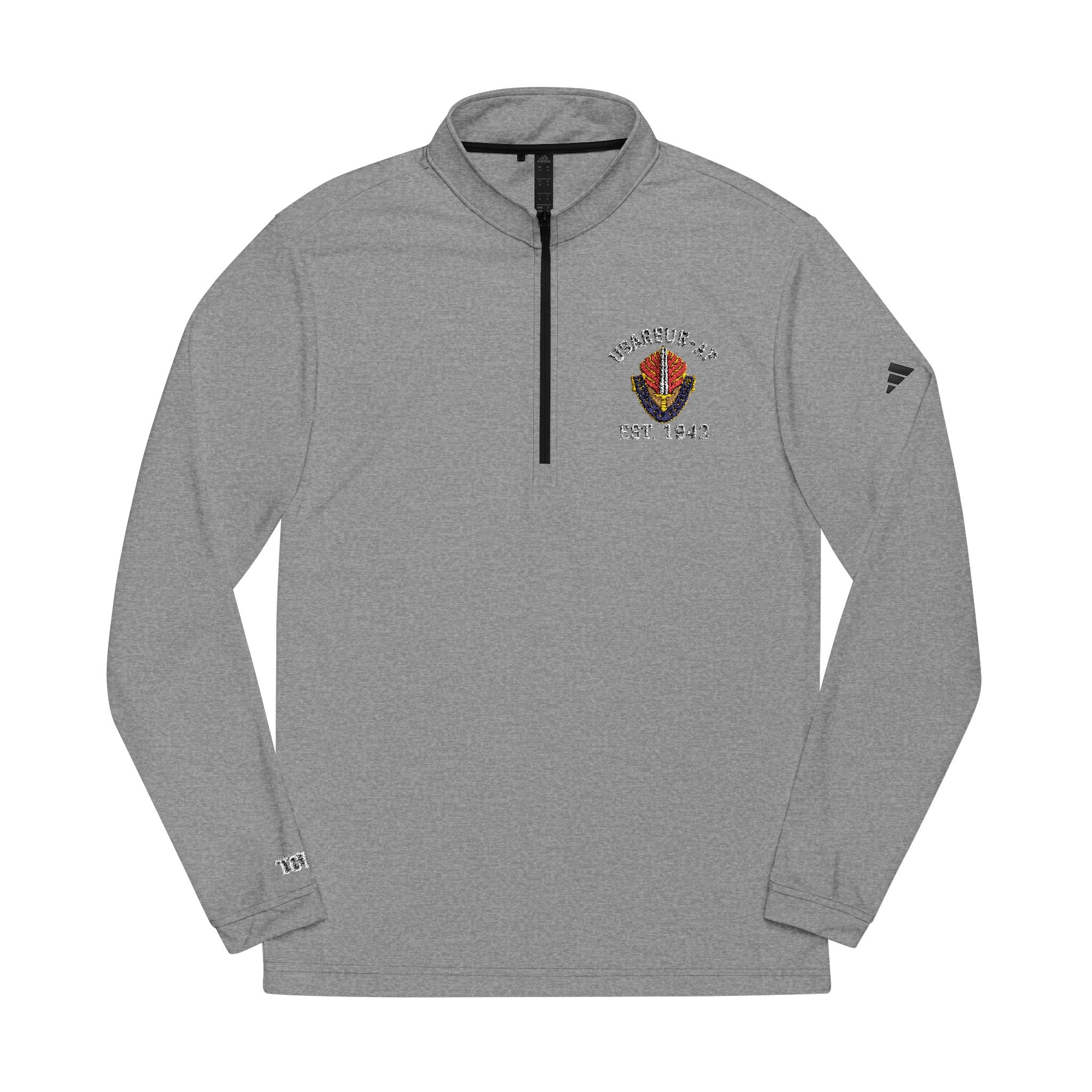 Embroidered Adidas Quarter-Zip Pullover