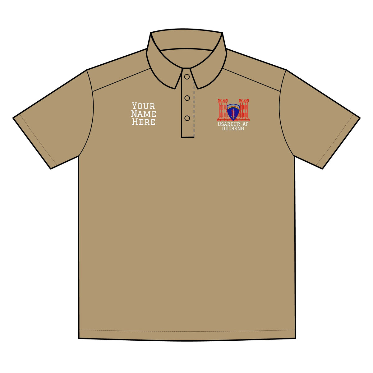 USAREUR-AF ODCSENG Lightweight Snag-Proof Polo