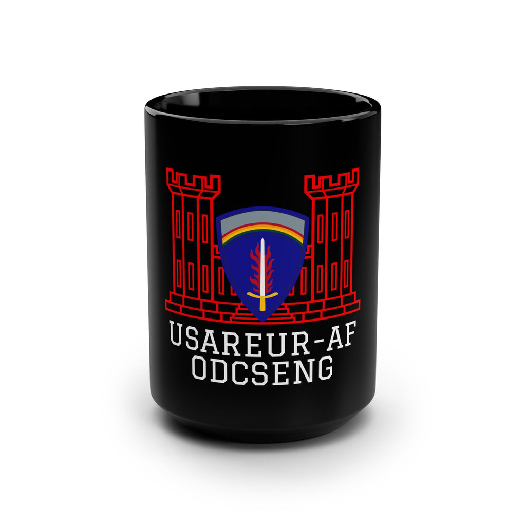 USAREUR-AF ODCSENG Black Mug (15oz)