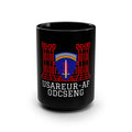 USAREUR-AF ODCSENG Black Mug (15oz)