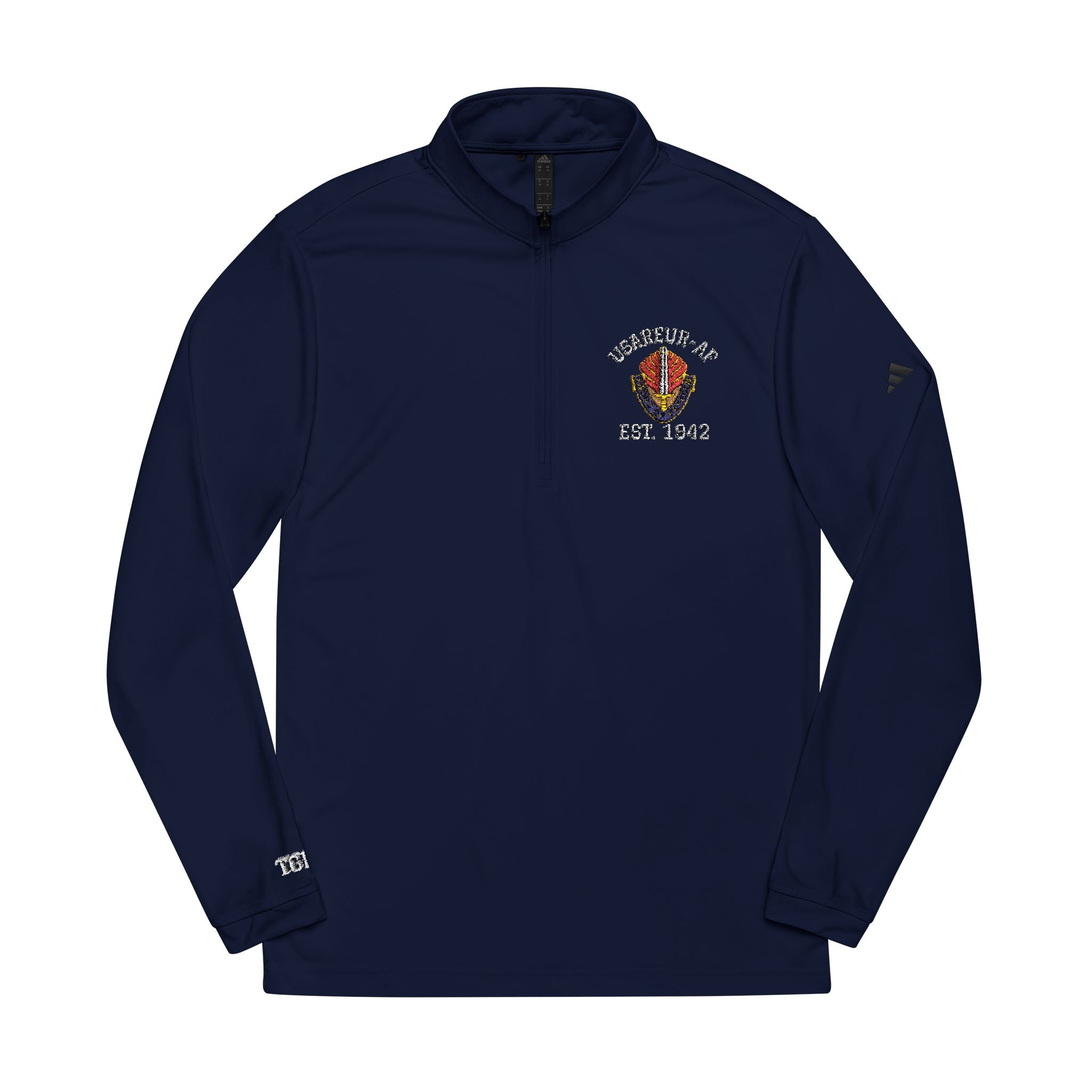 Embroidered Adidas Quarter-Zip Pullover