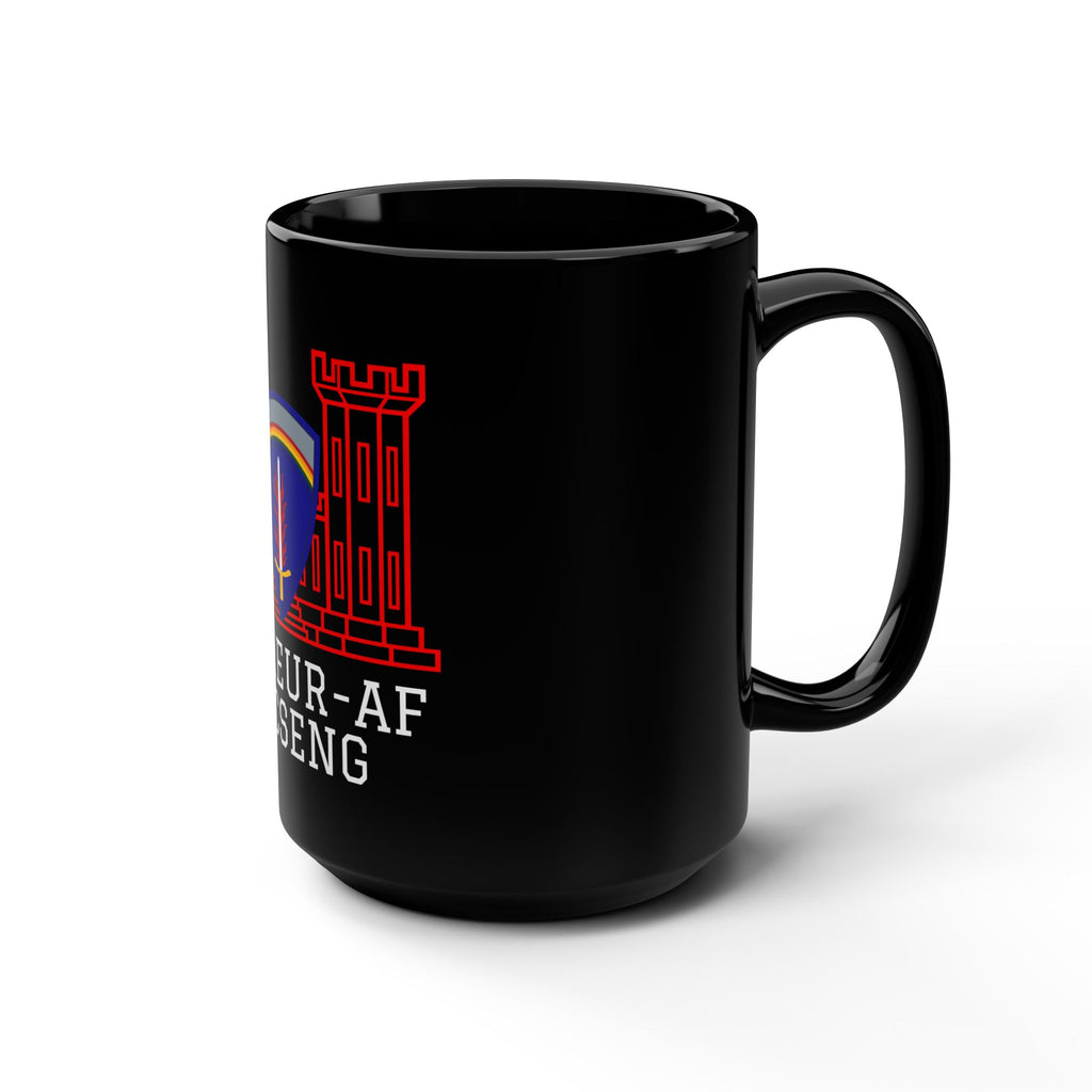 USAREUR-AF ODCSENG Black Mug (15oz)