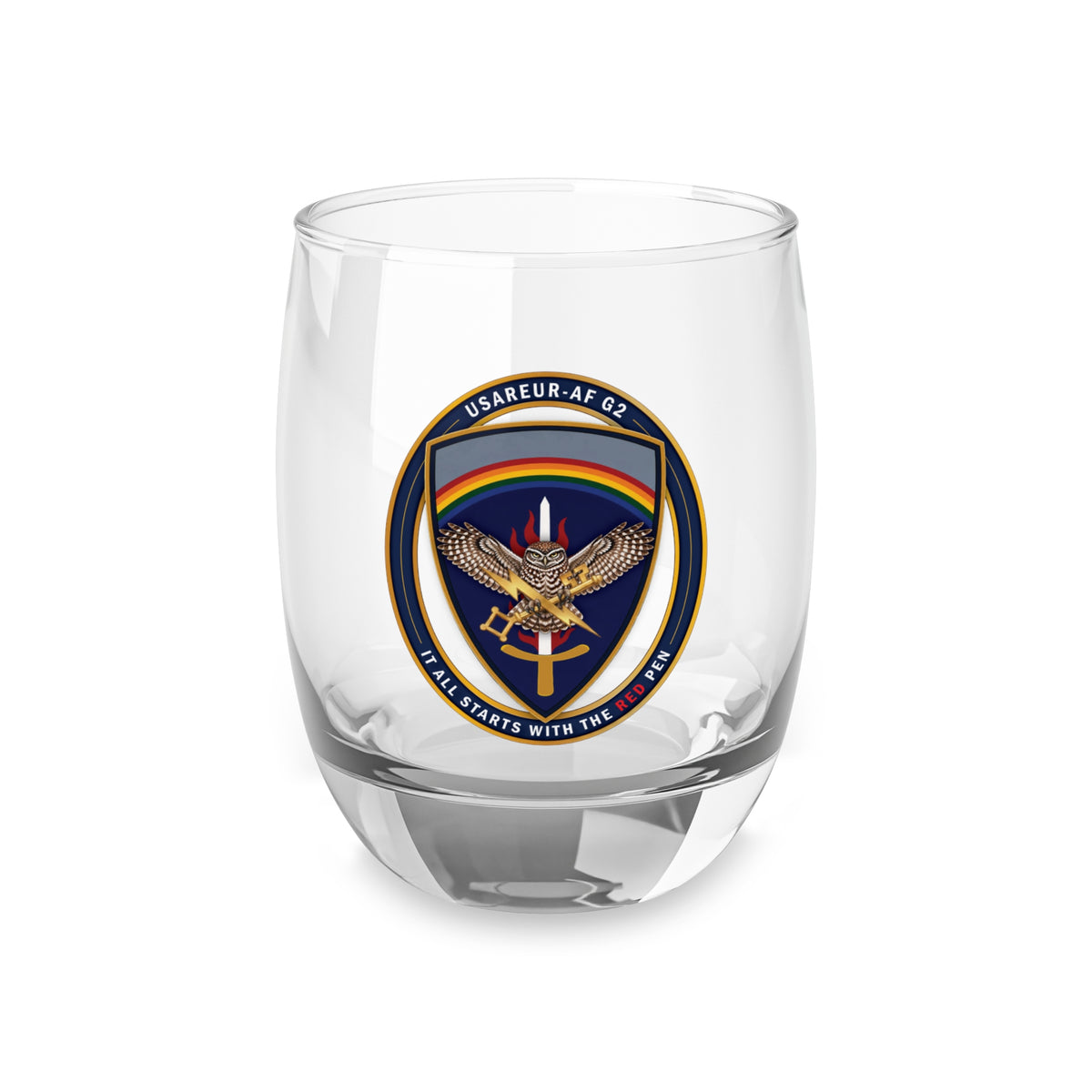 USAREUR-AF G2 Whiskey Glass, 6 oz, view 2