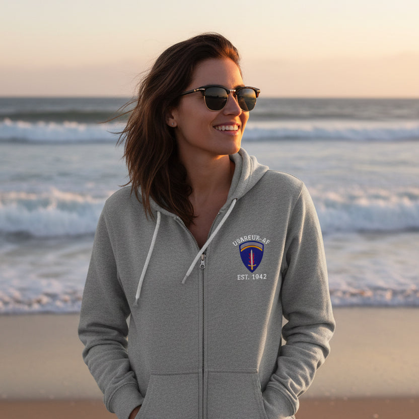 USAREUR-AF Sword of Freedom Full-Zip 50/50 Hoodie