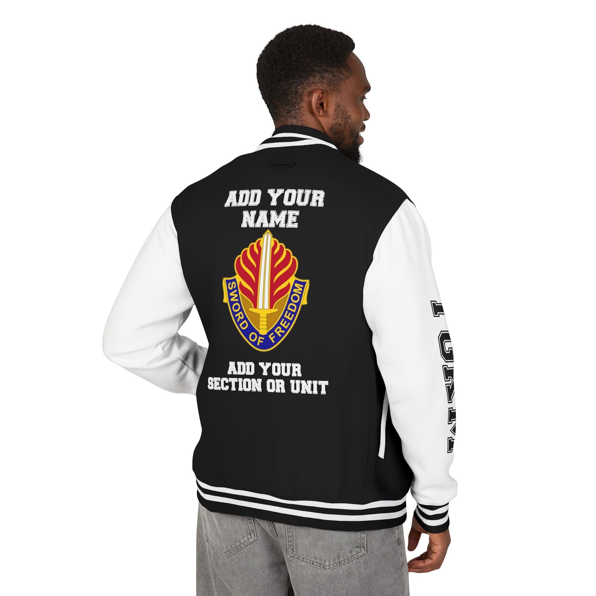 Customizable USAREUR-AF Letterman Jacket