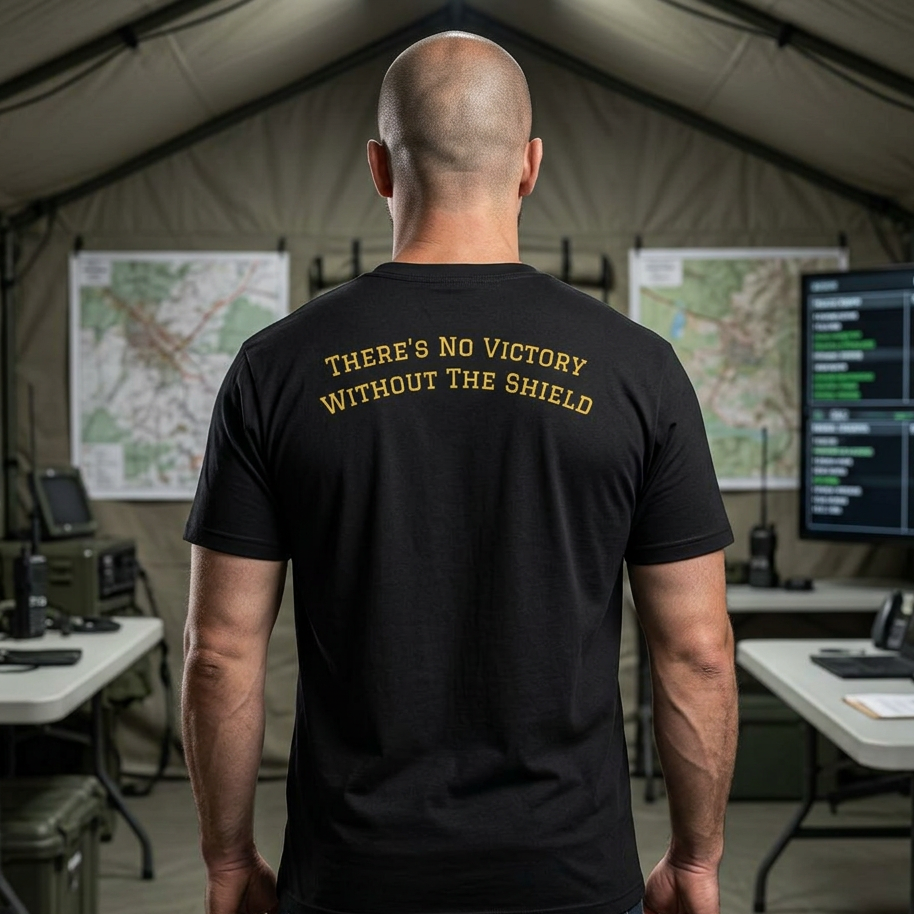 10th AAMDC Men's Shield of Victory Performance PT Shirt