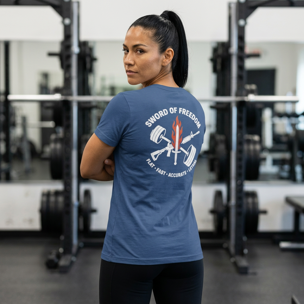 **NEW** Women's USAREUR-AF Sword of Freedom PT Shirt