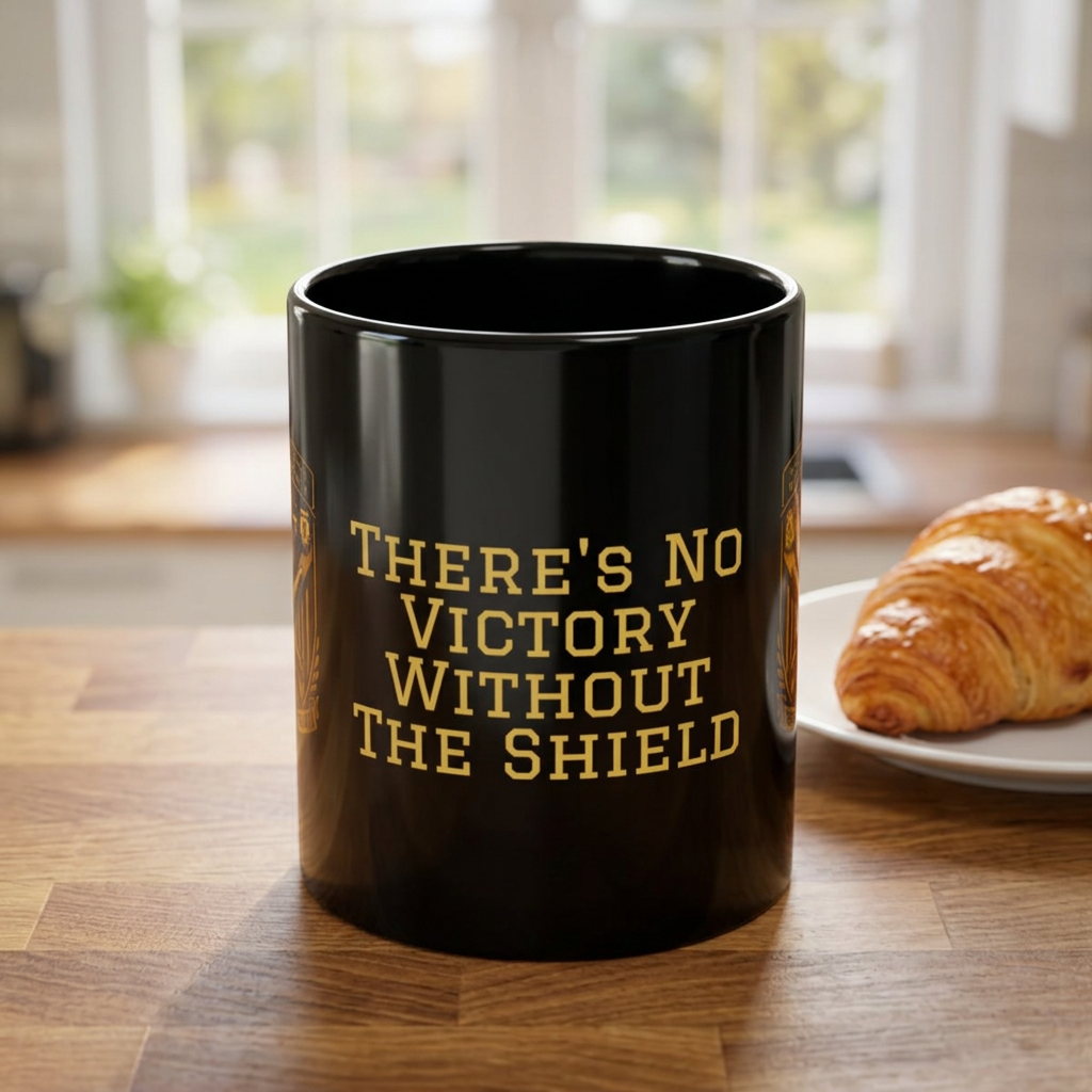 10th AAMDC Coffee Mug — "There's No Victory Without The Shield" 11oz/15oz