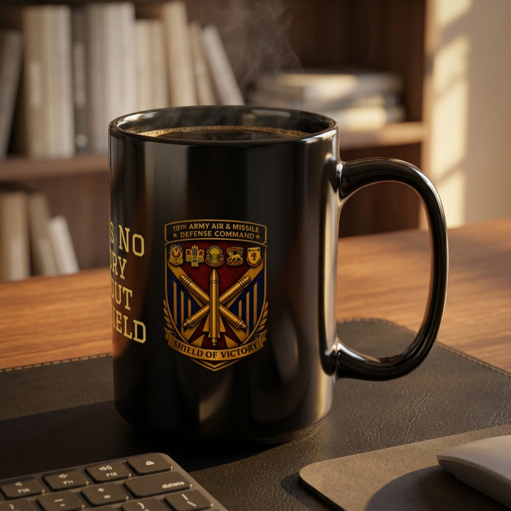 10th AAMDC Coffee Mug — "There's No Victory Without The Shield" 11oz/15oz