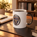 USAREUR-AF G2 color-changing mug, 11oz, with the G2 owl and red pen design
