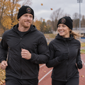 Two people wearing the USAREUR-AF G2 Cotton Beanie in black
