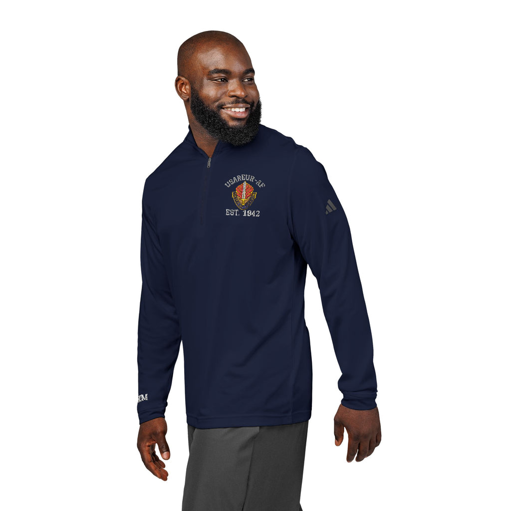 Embroidered Adidas Quarter-Zip Pullover