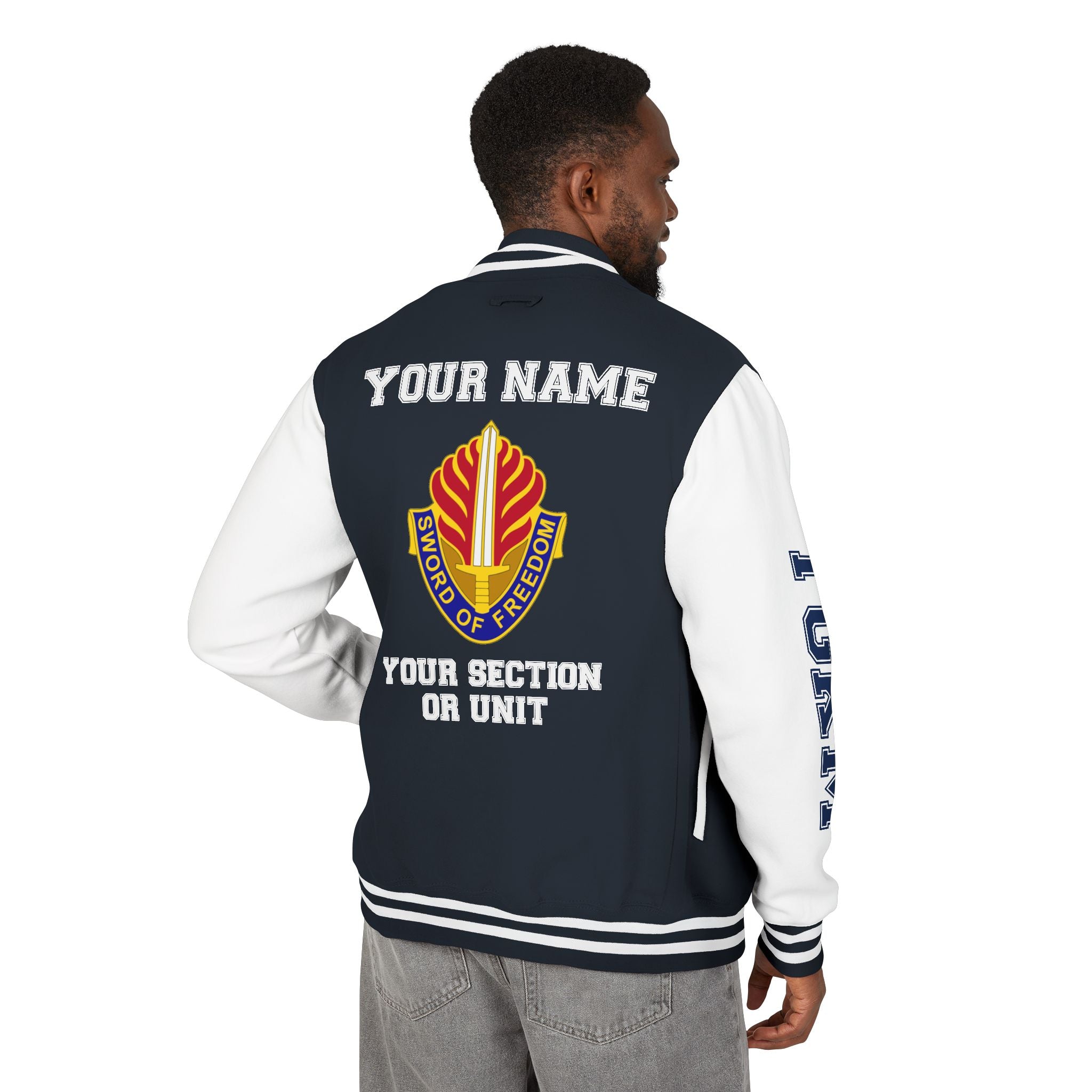 Customizable USAREUR-AF Letterman Jacket