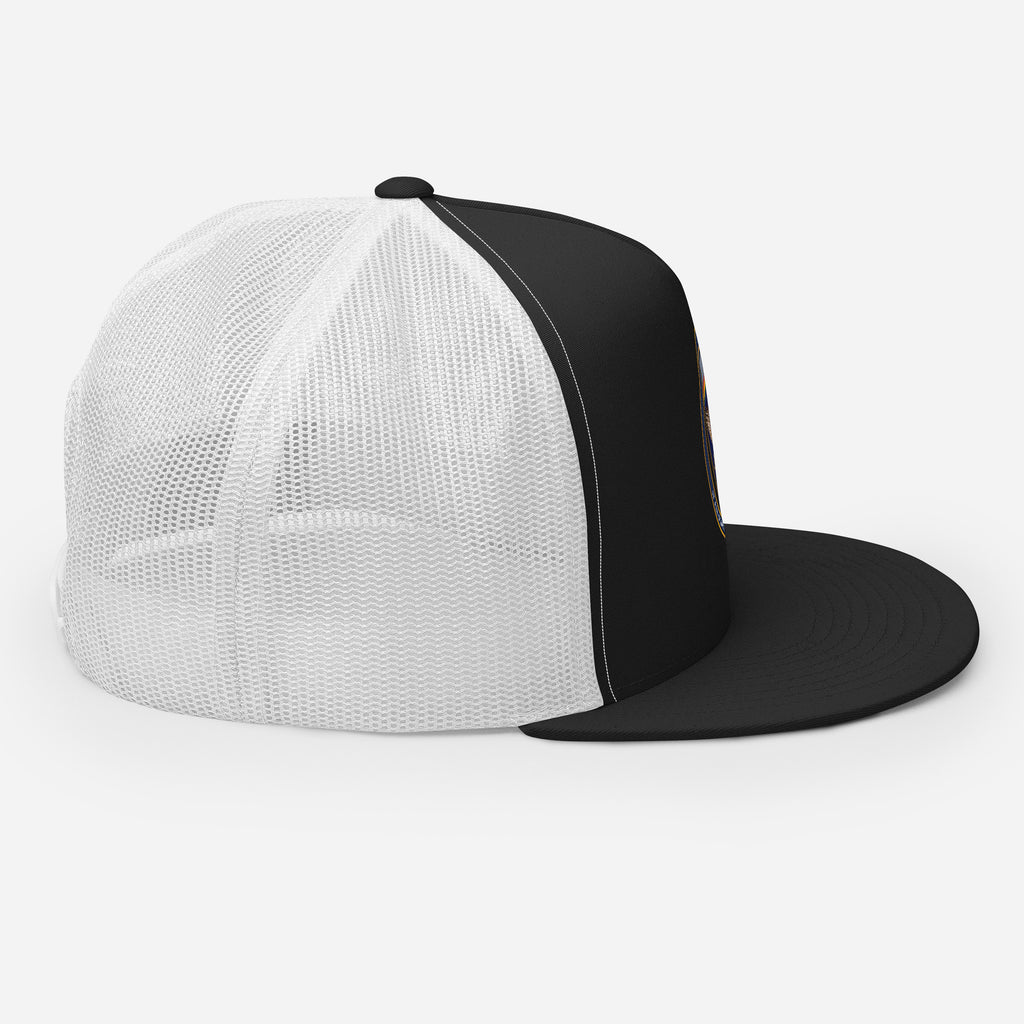 USAREUR-AF G2 Snap-back Trucker Cap in Black/White, right