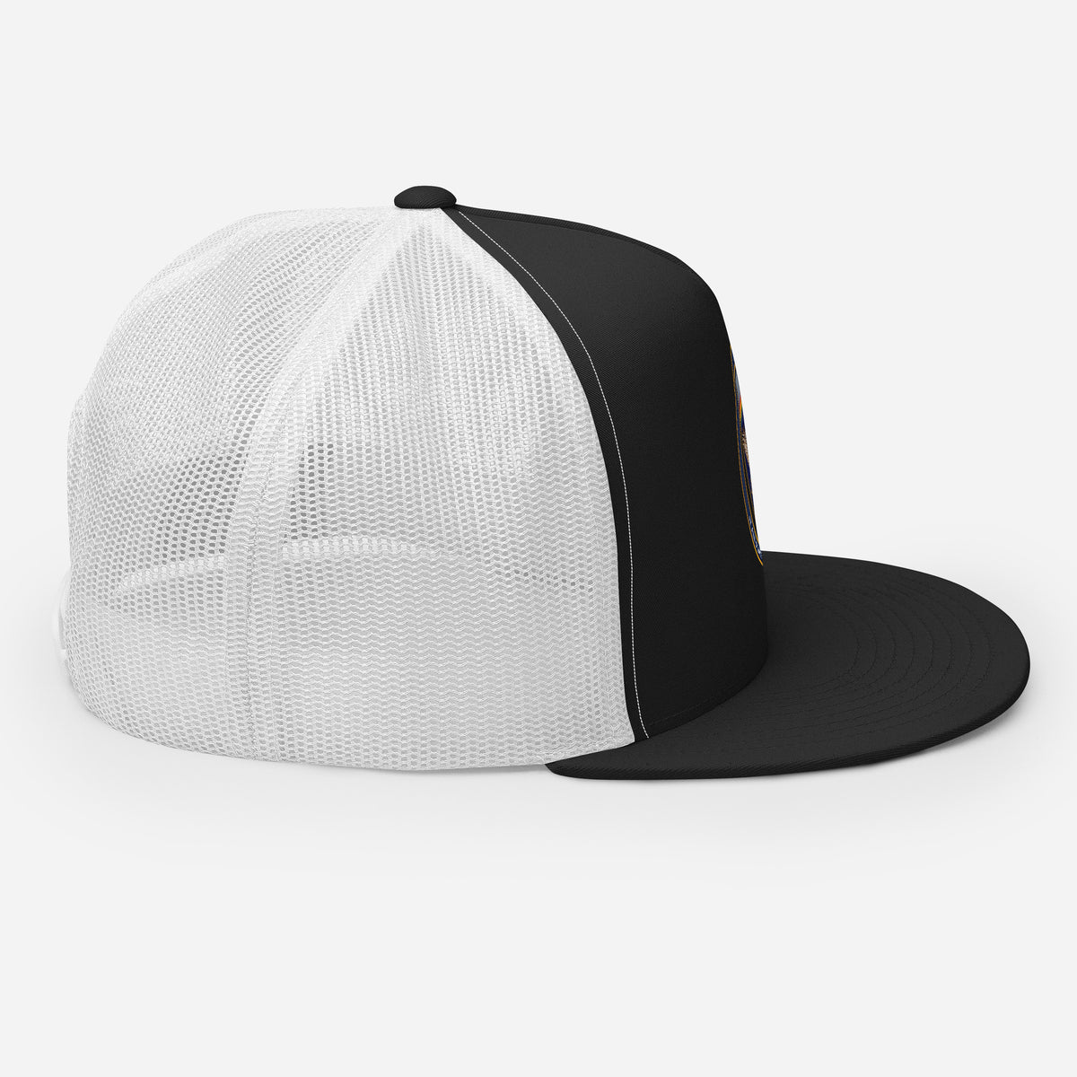 USAREUR-AF G2 Snap-back Trucker Cap in Black/White, right