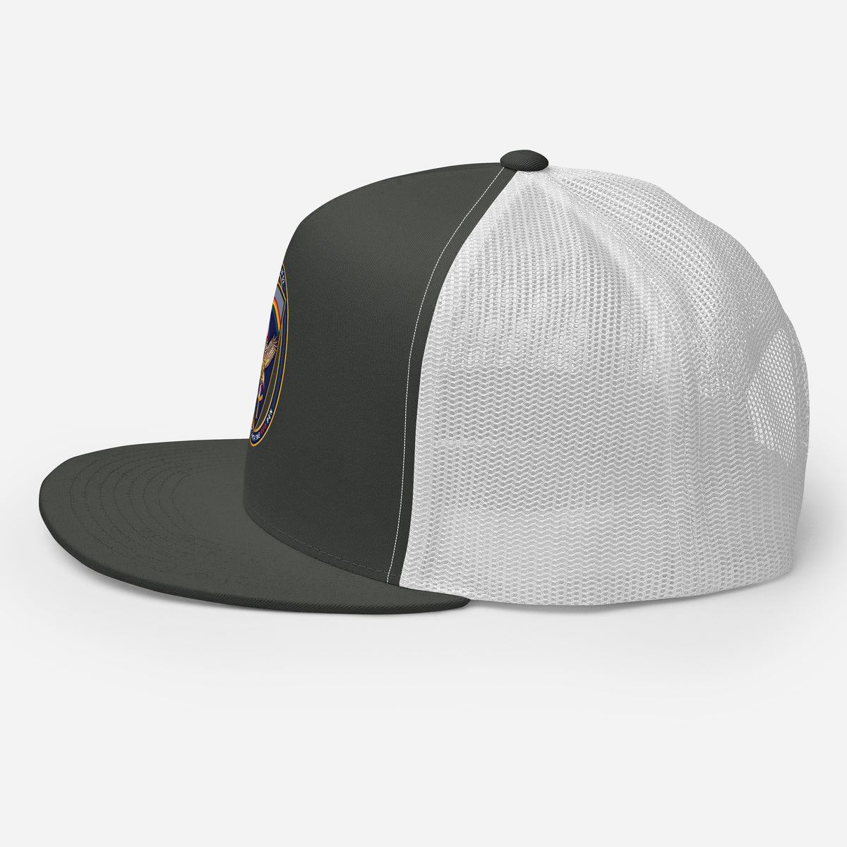USAREUR-AF G2 Snap-back Trucker Cap in Charcoal/White, left
