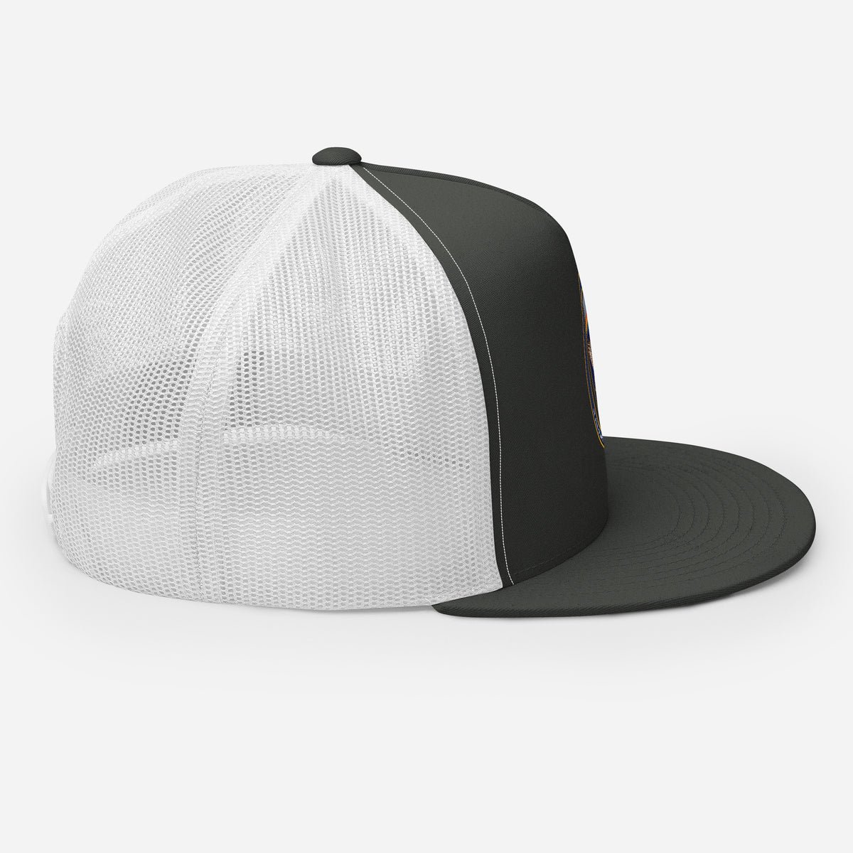 USAREUR-AF G2 Snap-back Trucker Cap in Charcoal/White, right