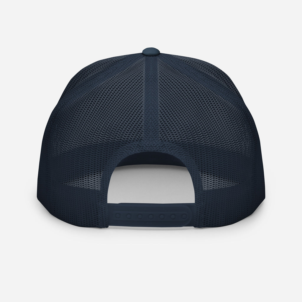 USAREUR-AF G2 Snap-back Trucker Cap in Navy/White/Navy, back