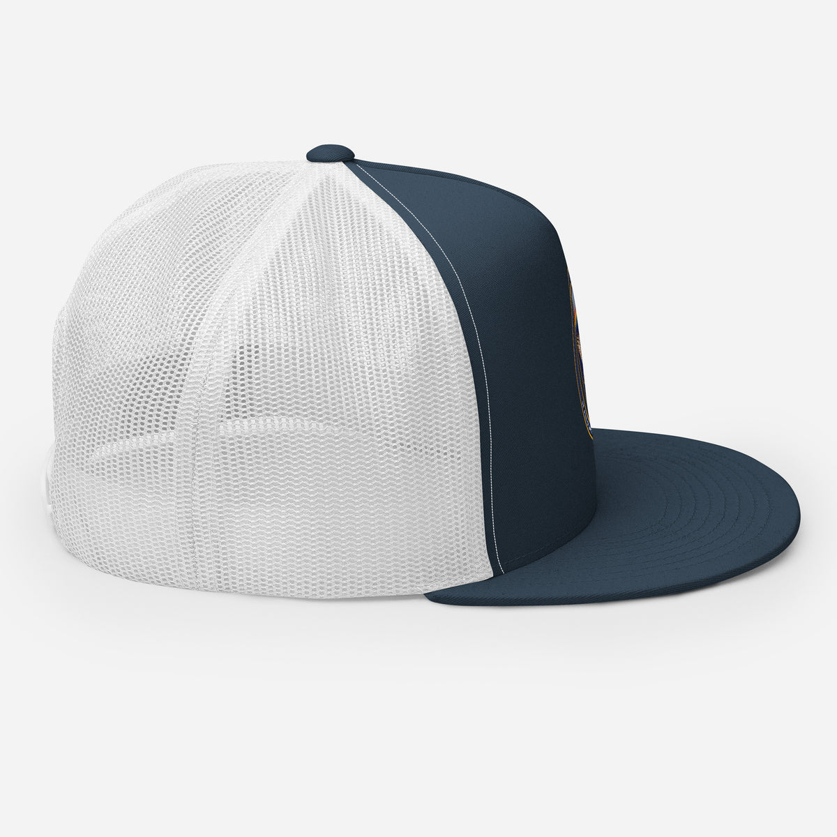 USAREUR-AF G2 Snap-back Trucker Cap in Navy/White, right