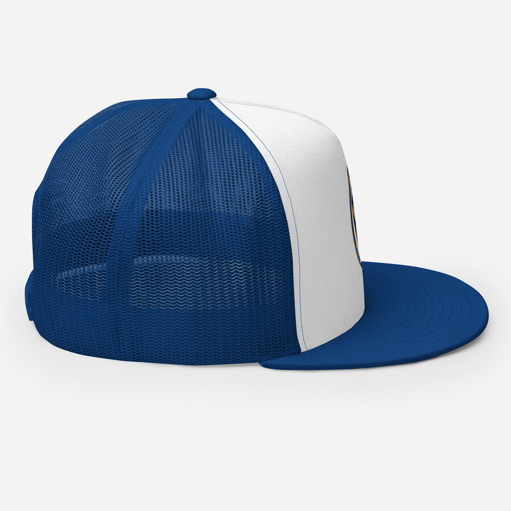 USAREUR-AF G2 Snap-back Trucker Cap in Royal/White/Royal, right