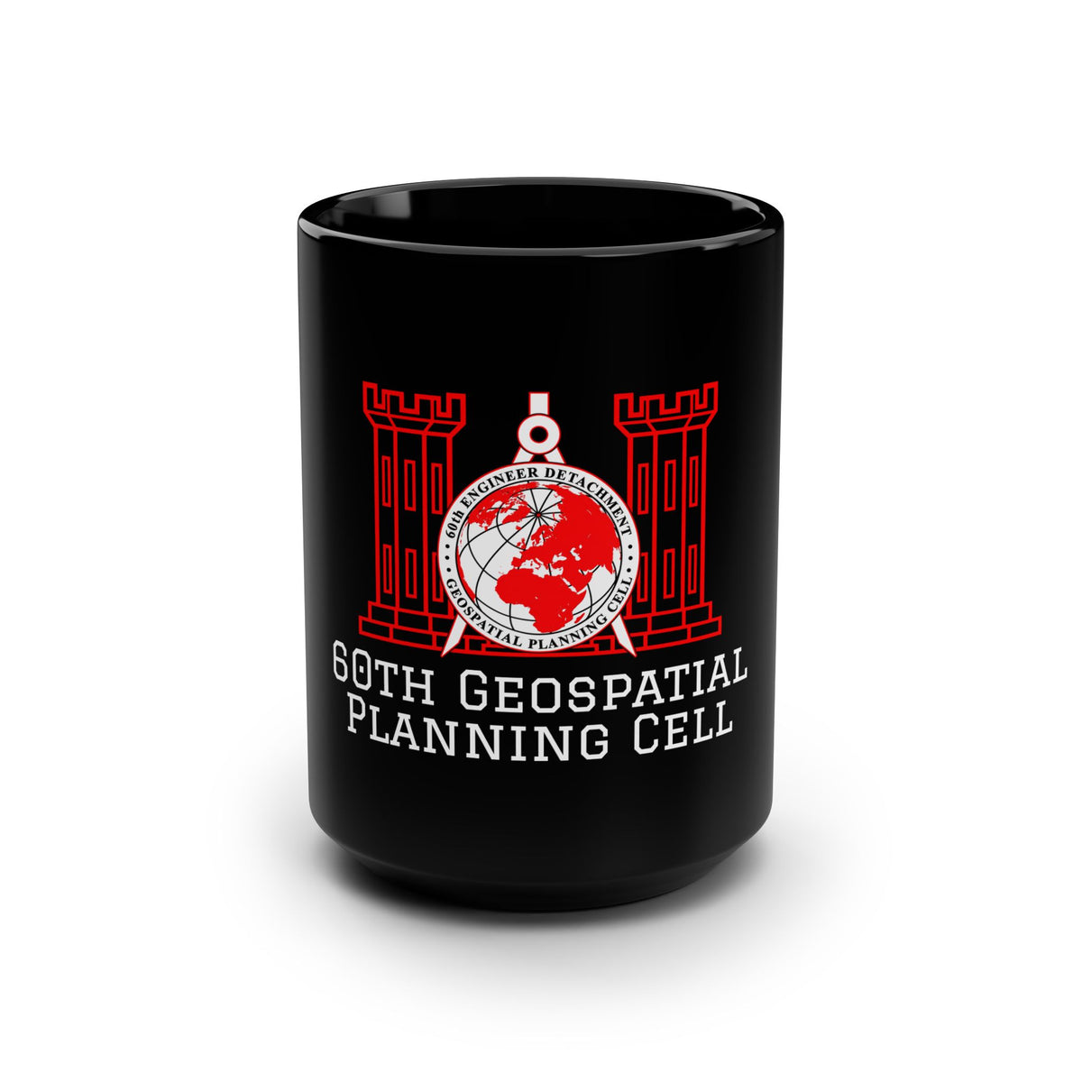 USAREUR-AF 60th GPC Black Mug (15oz)