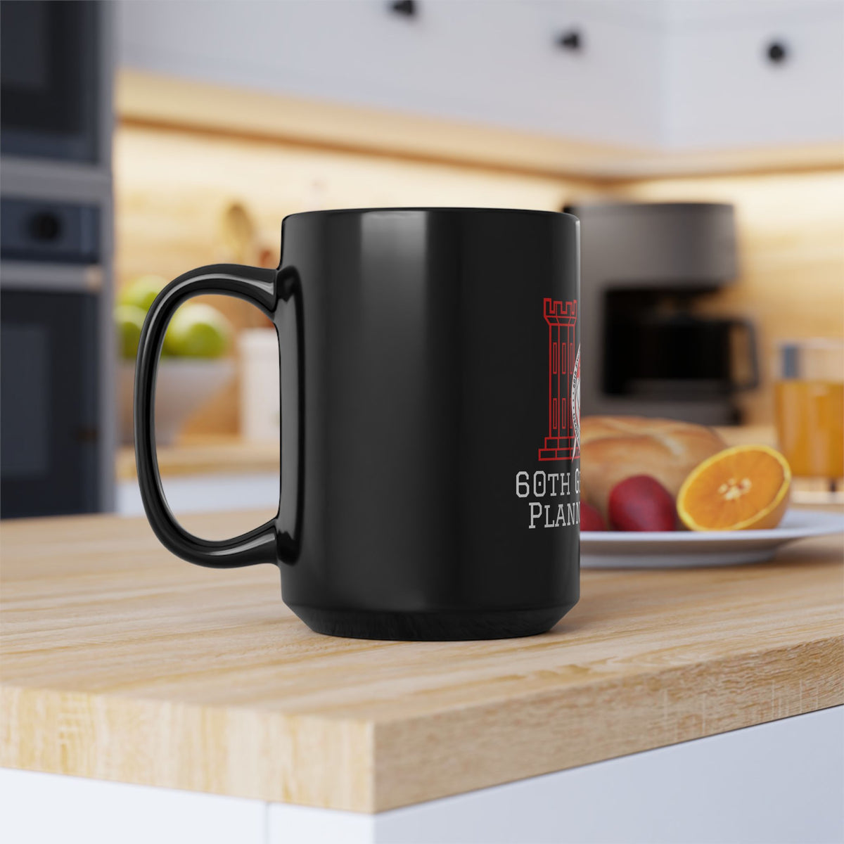 USAREUR-AF 60th GPC Black Mug (15oz)