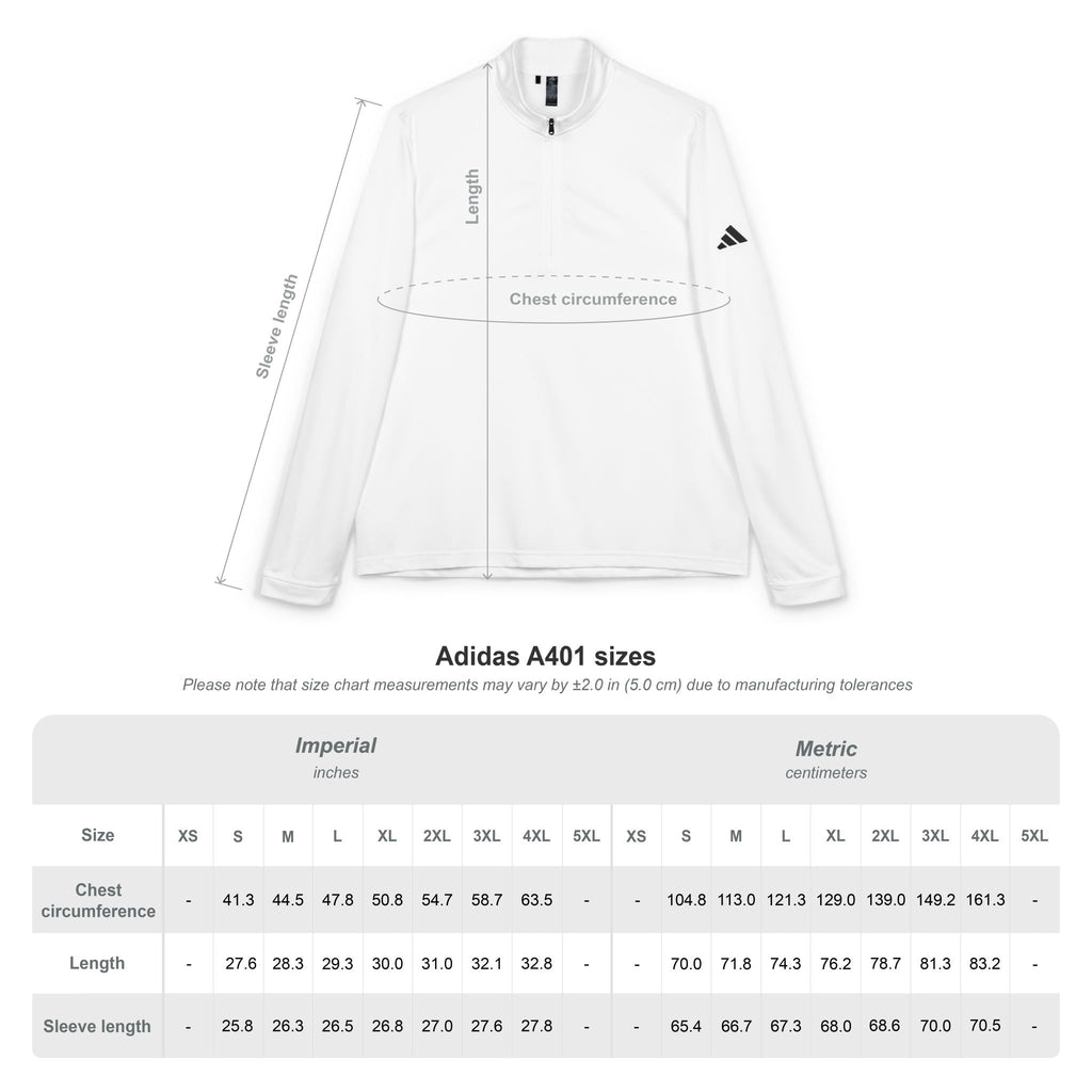 Embroidered Adidas Quarter-Zip Pullover
