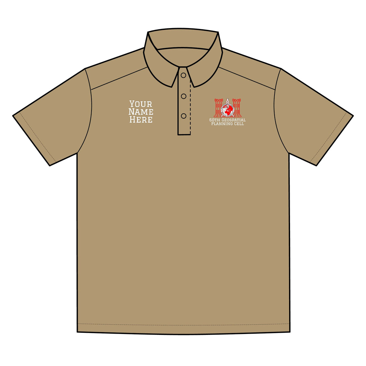 USAREUR-AF 60th GPC Lightweight Snag-Proof Polo