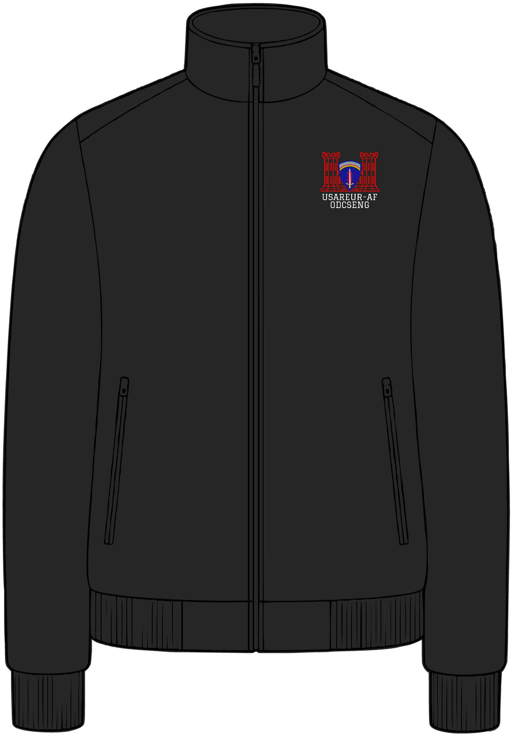USAREUR-AF ODCSENG Soft Shell Bomber Jacket