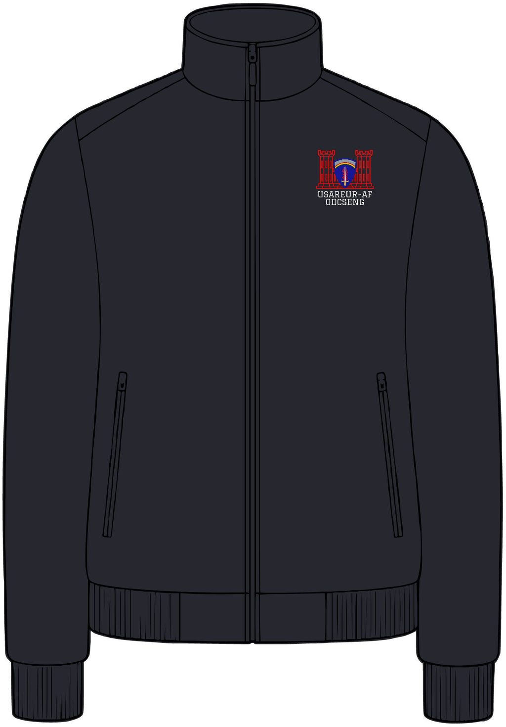 USAREUR-AF ODCSENG Soft Shell Bomber Jacket