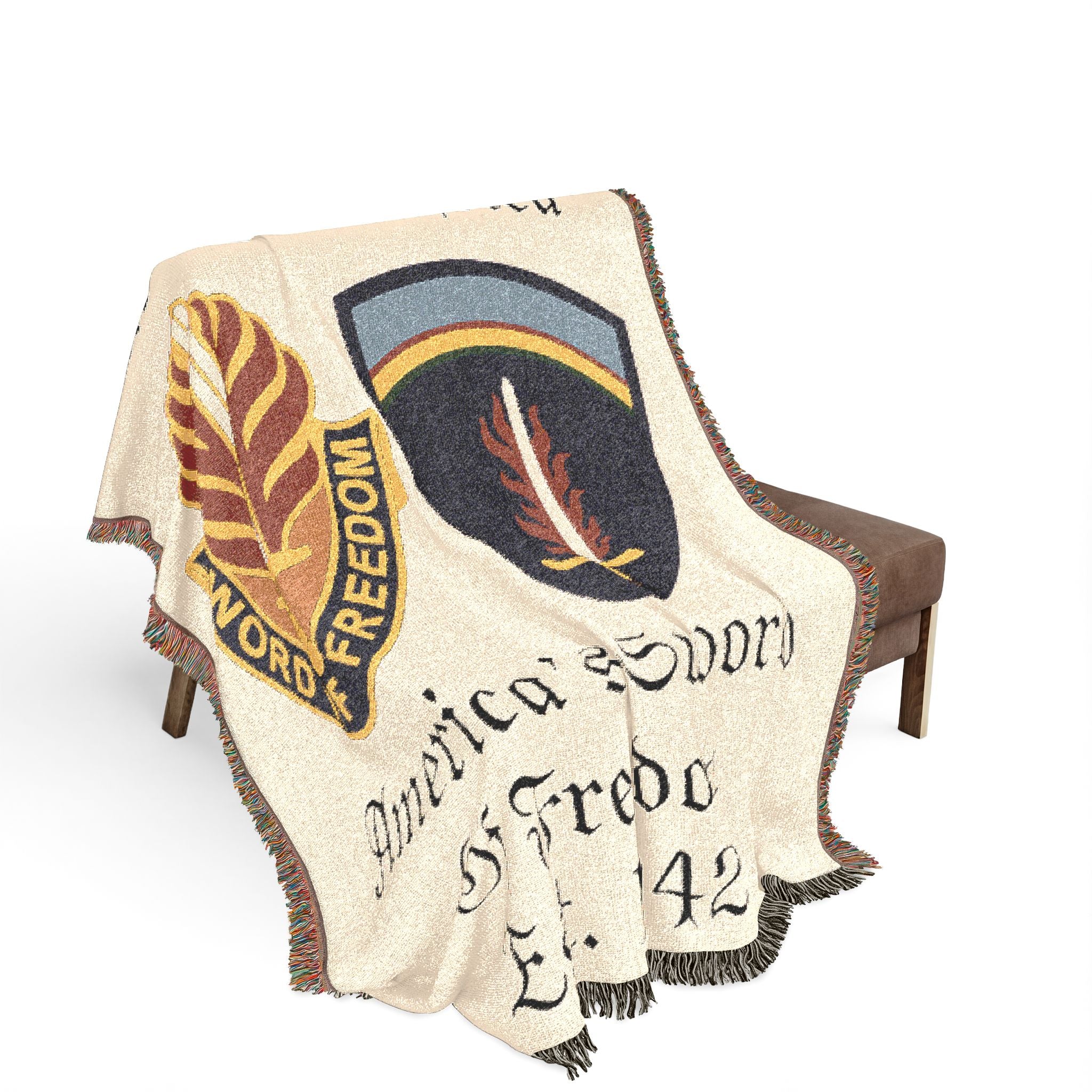 Woven Blanket — United States Army Europe & Africa WWII Commemorative Throw
