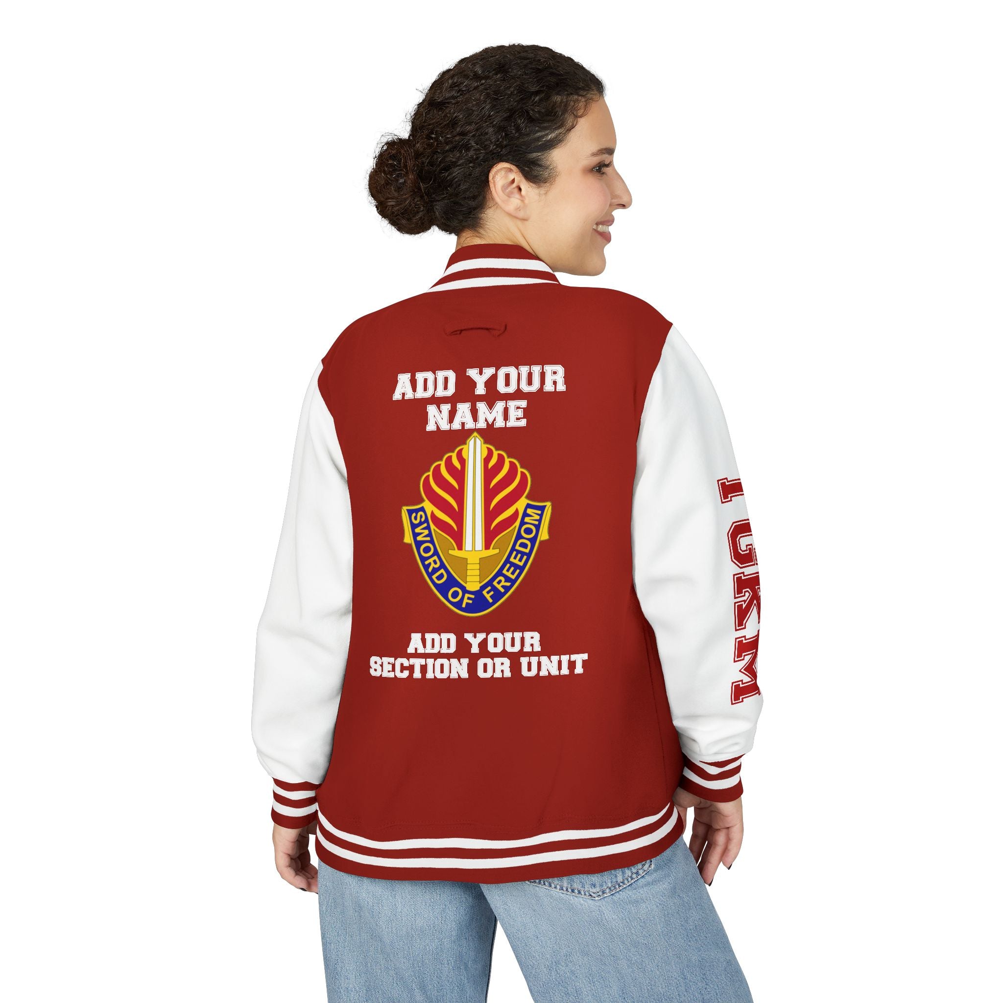 Customizable USAREUR-AF Letterman Jacket