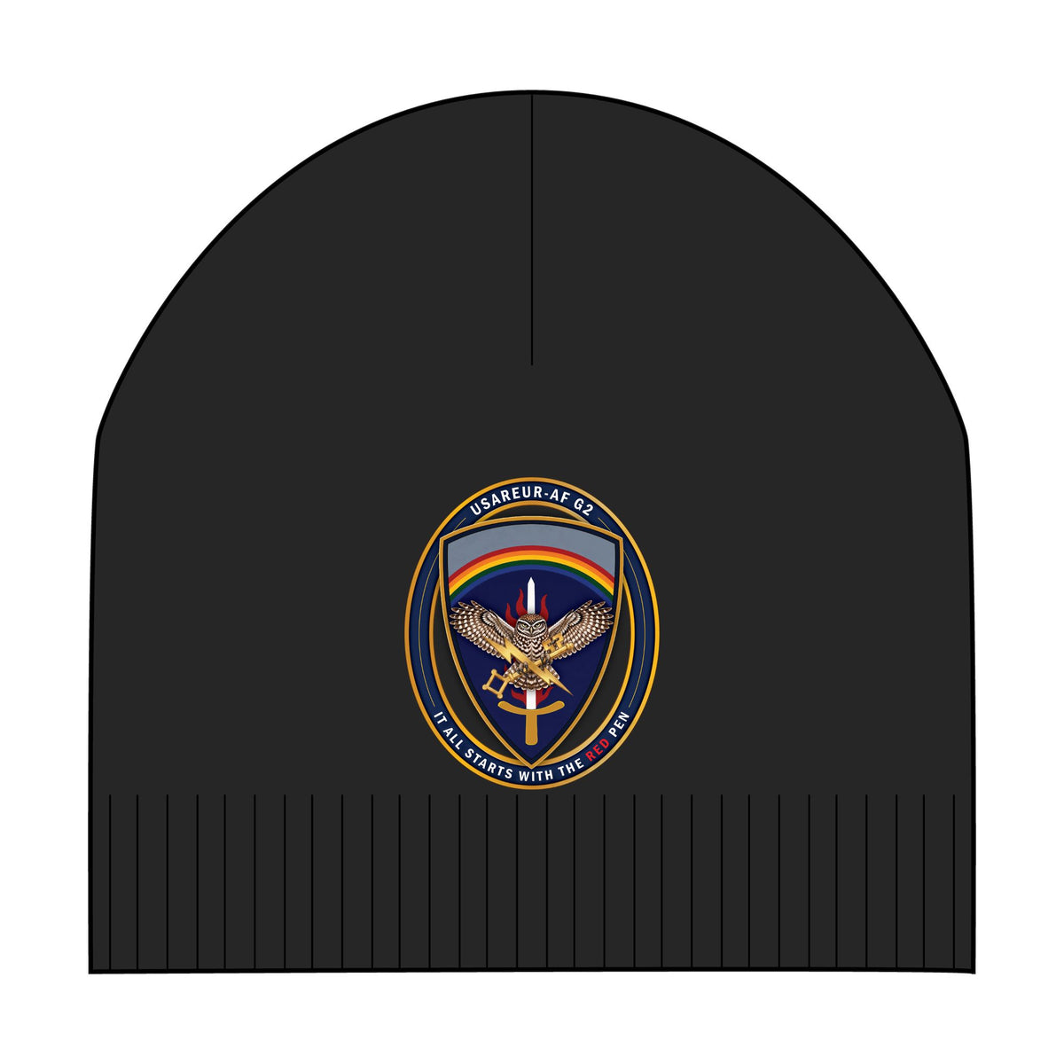 USAREUR-AF G2 Cotton Beanie in black