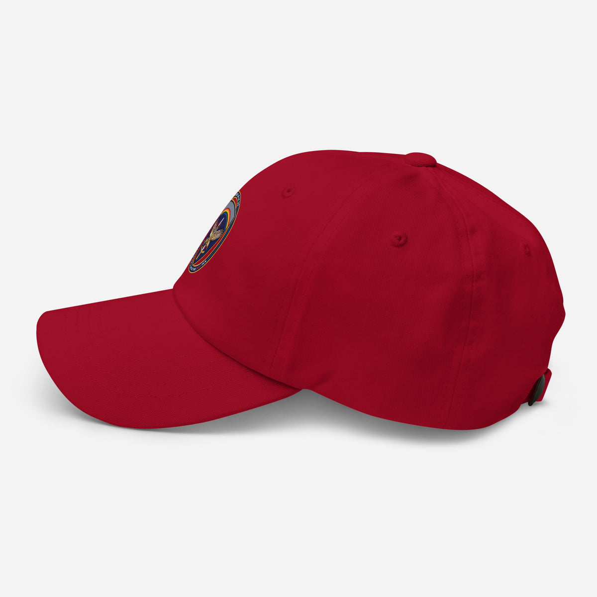 USAREUR-AF G2 Classic Dad Hat in Cranberry, left side