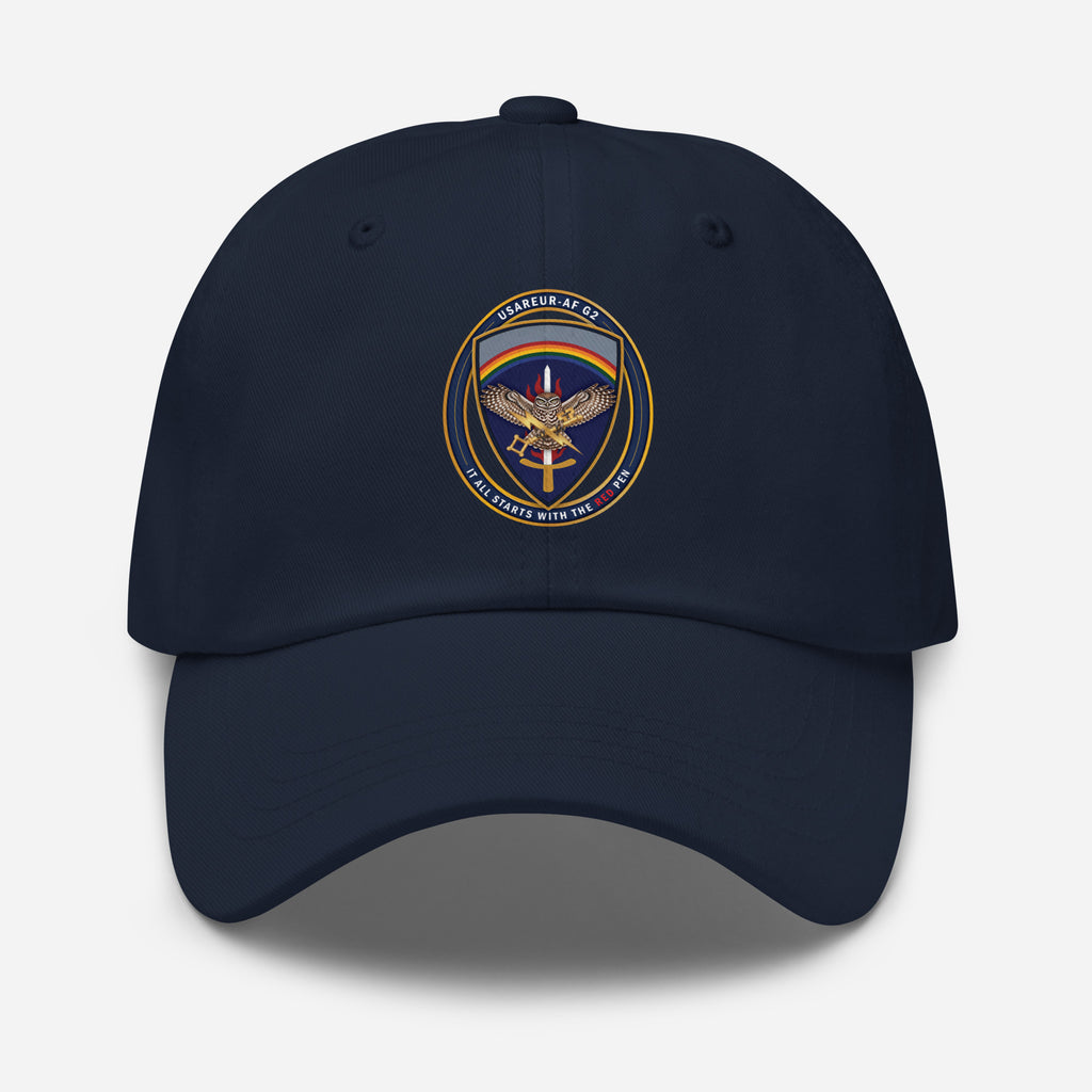 USAREUR-AF G2 Classic Dad Hat in Navy, front