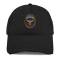 USAREUR-AF G2 Distressed Cap in Black, front