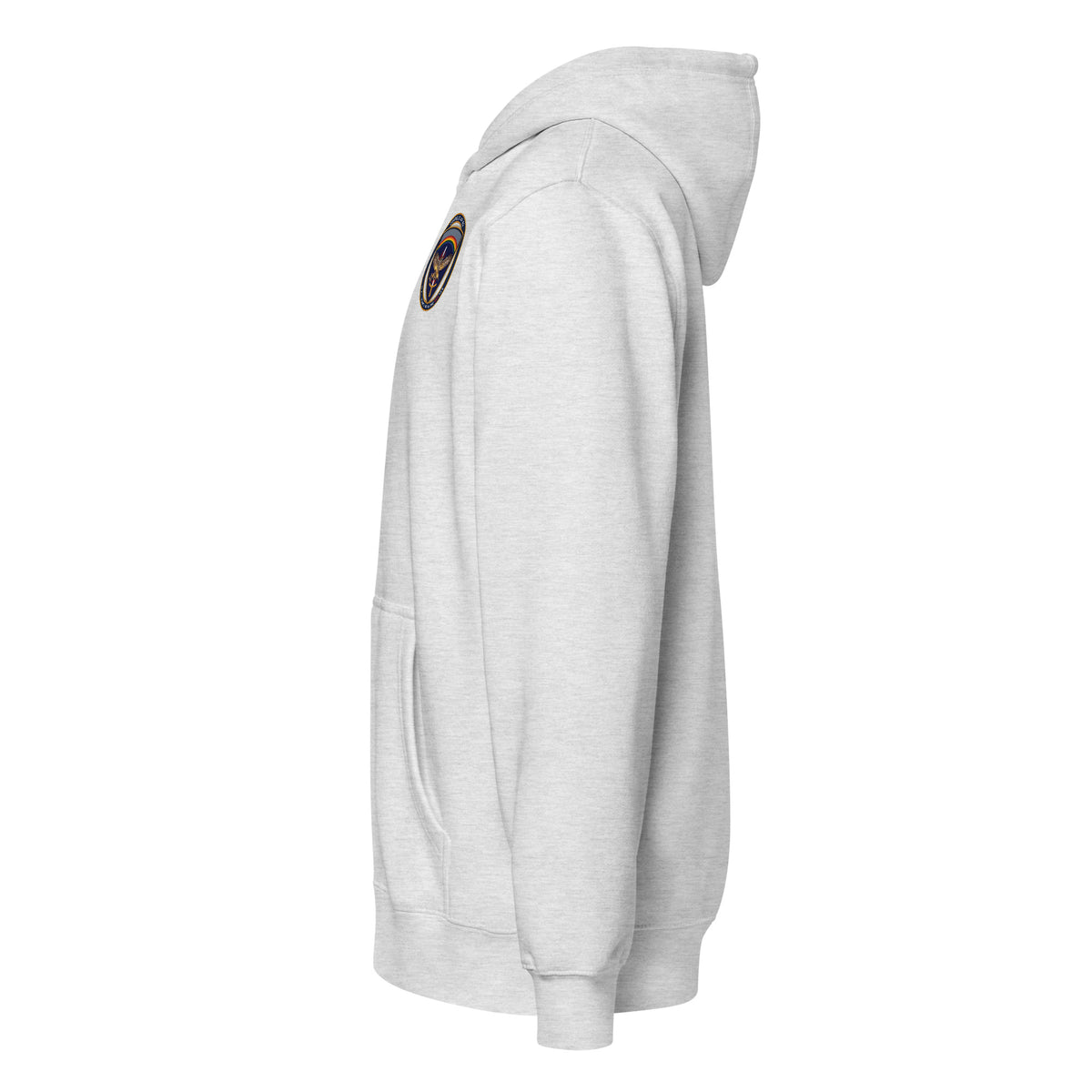 USAREUR-AF G2 Premium Full-Zip Hoodie in Heather Grey, left side