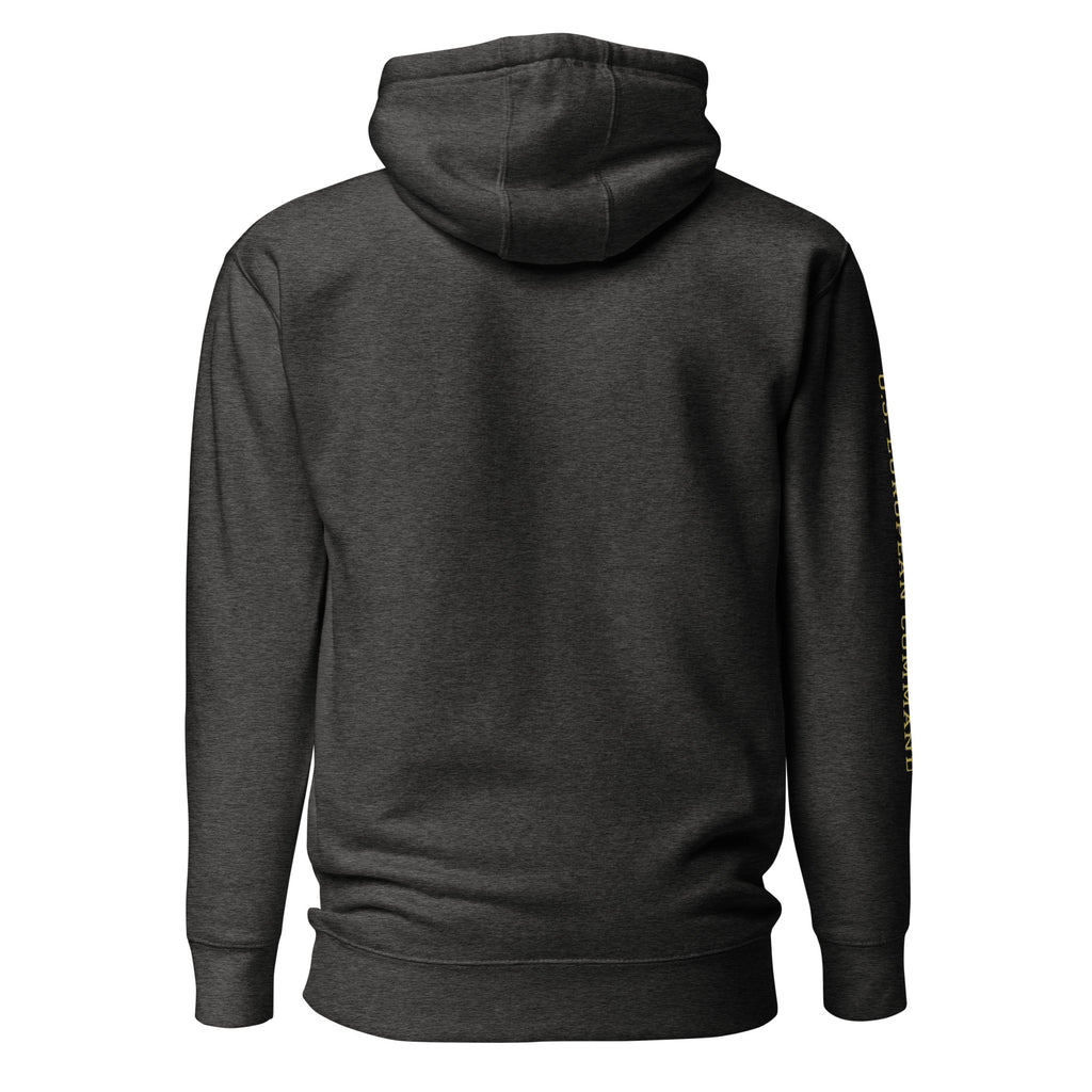 USAREUR-AF G2 Premium Hoodie in Charcoal Heather, back