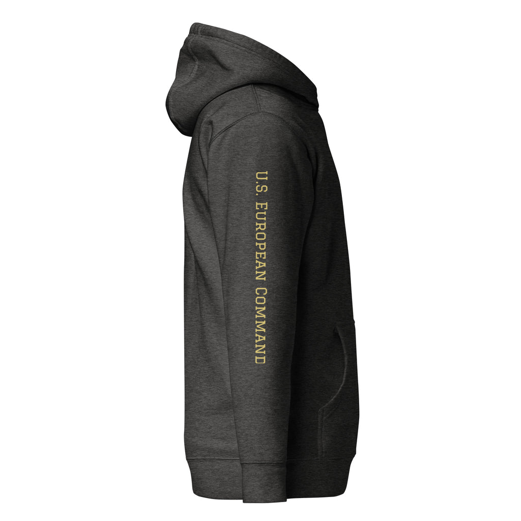 USAREUR-AF G2 Premium Hoodie in Charcoal Heather, right side