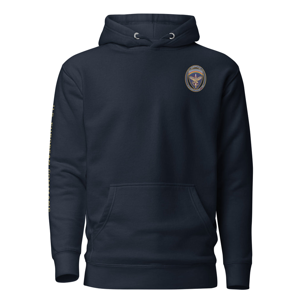 USAREUR-AF G2 Premium Hoodie in Navy Blazer, front