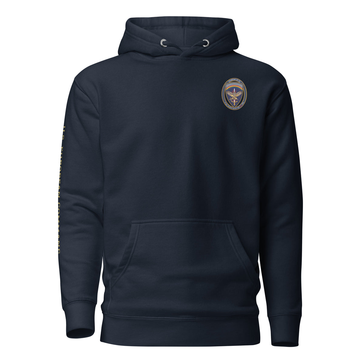 USAREUR-AF G2 Premium Hoodie in Navy Blazer, front