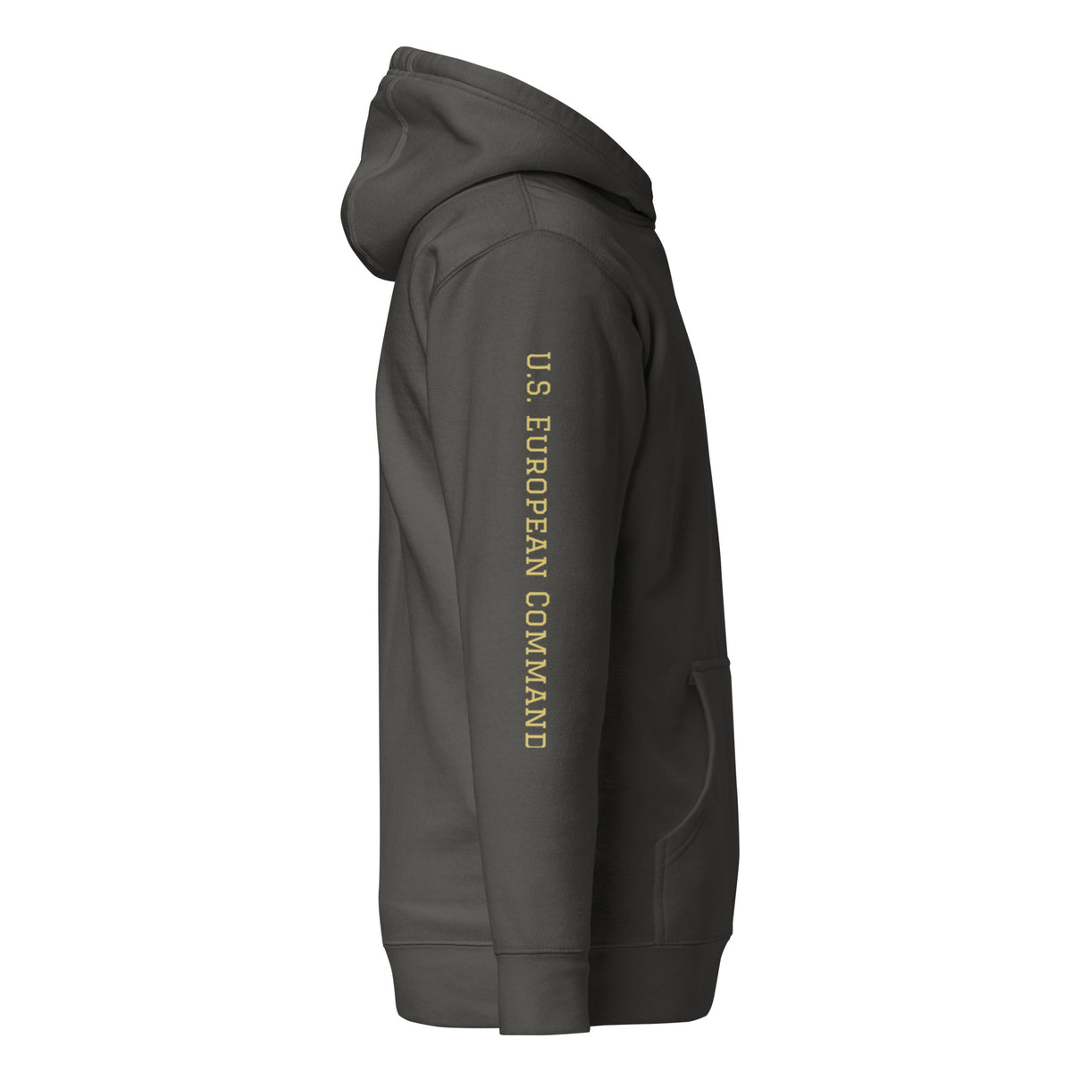 USAREUR-AF G2 Premium Hoodie in Vintage Black, right side