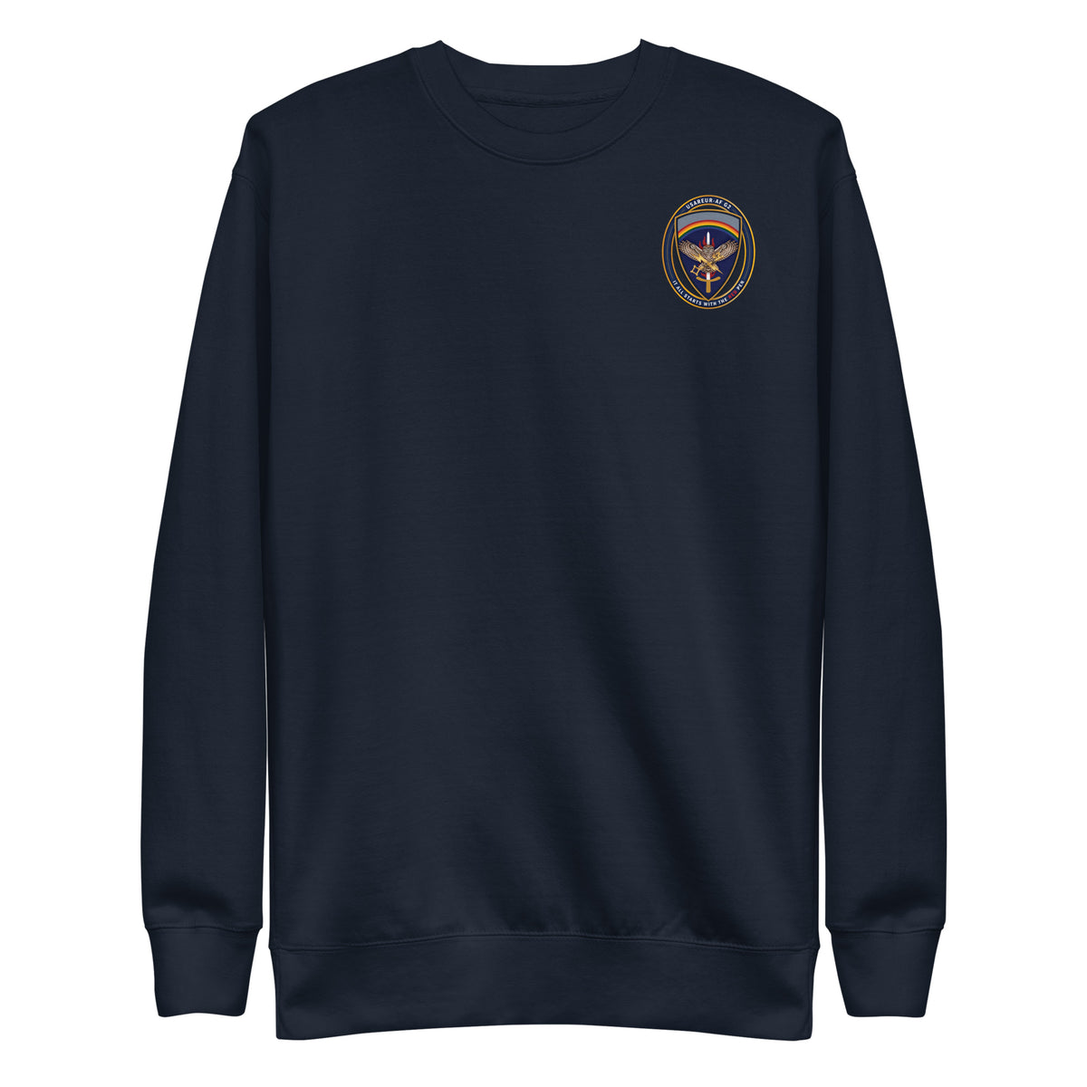 USAREUR-AF G2 Premium Sweatshirt in Navy Blazer, front